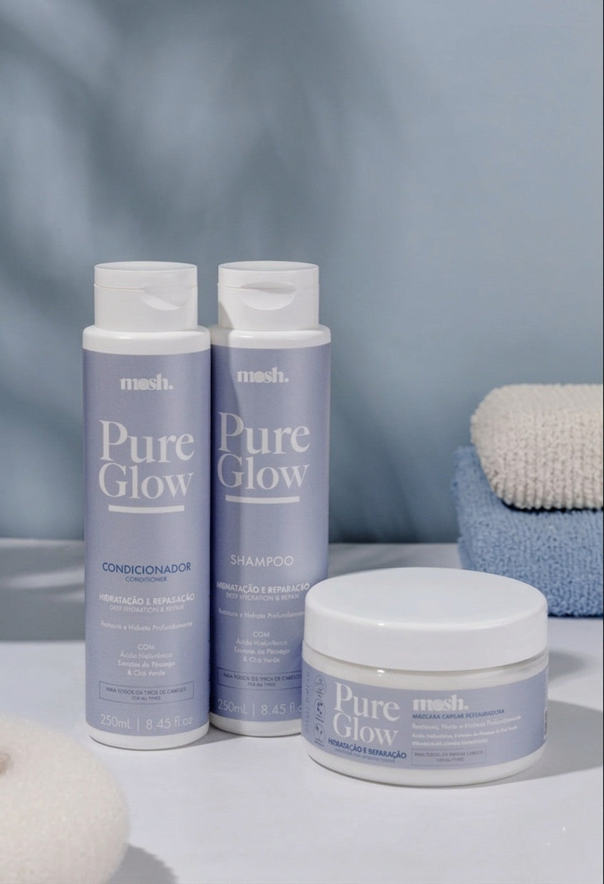 Kit Shampoo + Condicionador + Máscara Pure Glow
