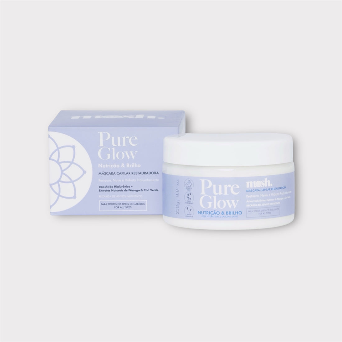 Máscara de Restauração e Hidratação Pure Glow 250G