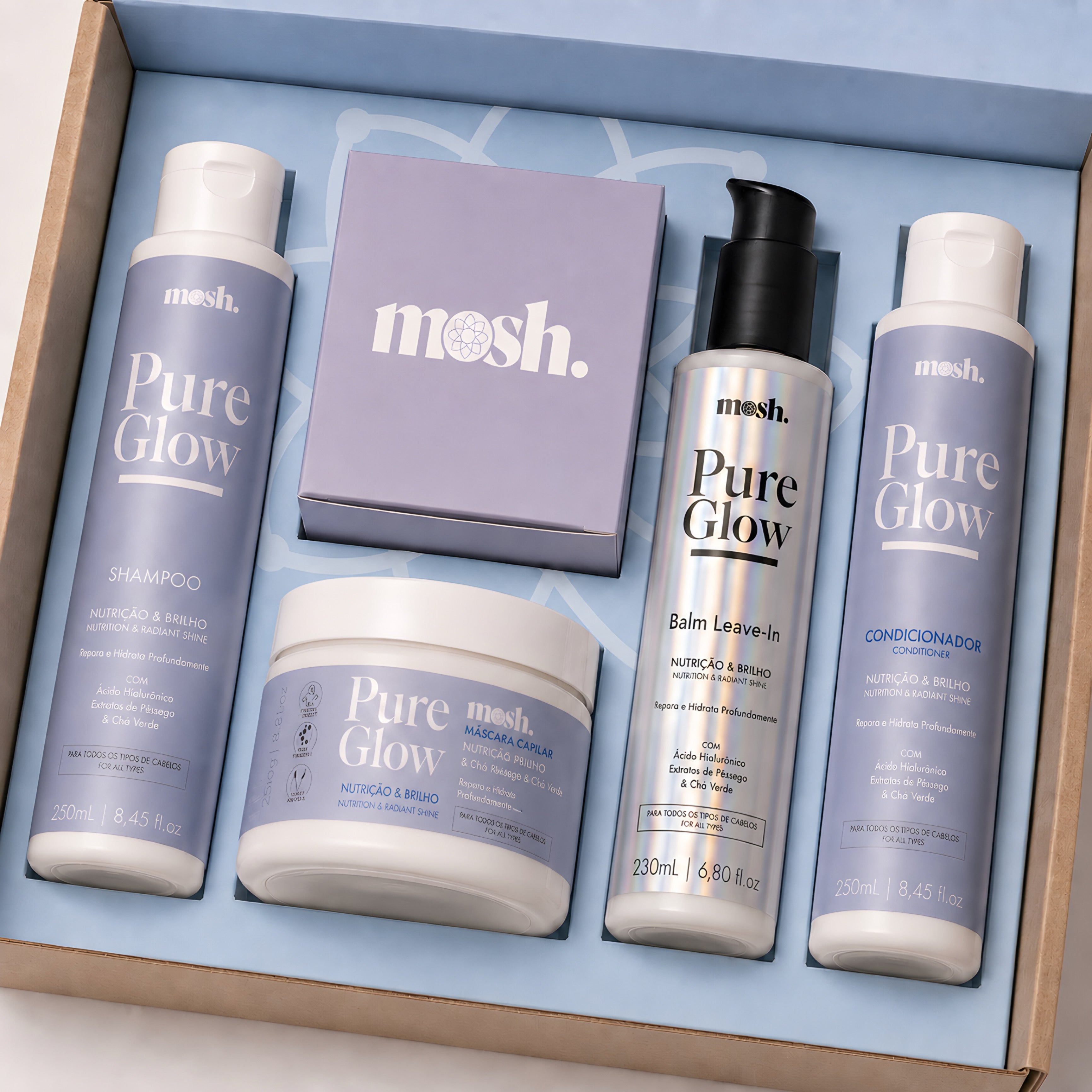 Kit Completo Hidratação Essencial Pure Glow