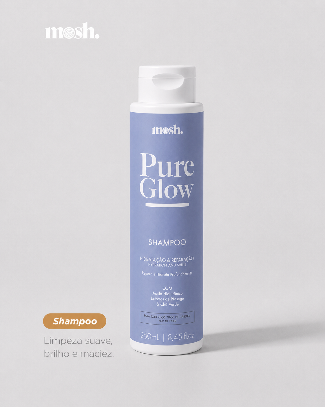 Shampoo Hidratação Pure Glow 250ml